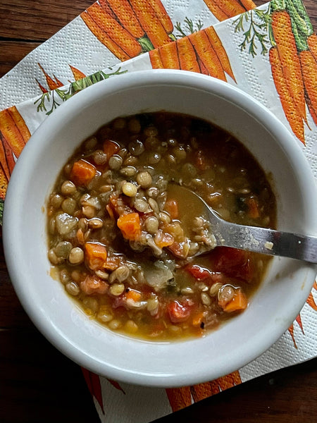 Lentil Spinach Soup