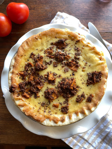 Chorizo Sweet Potatoes Quiche