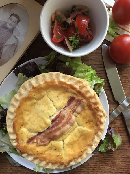 Alsacienne Traditional Quiche with Bacon and Gruyere